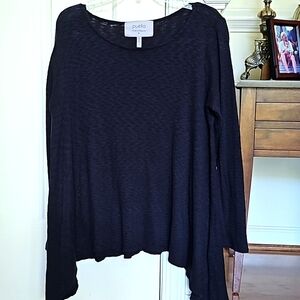 Pullover Navy Lite Weight Sweater By Puella Sized SM but runs big